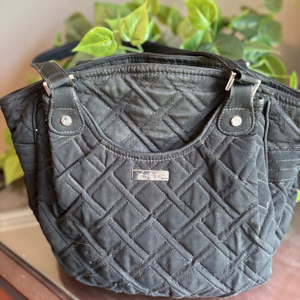 Vera Bradley Black Quilted Tote